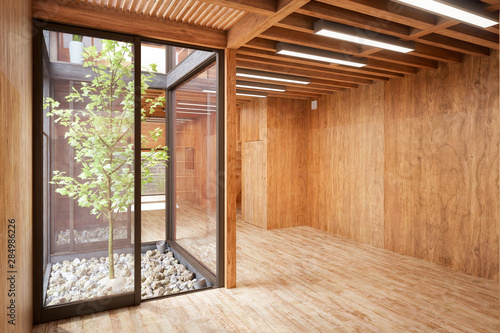 Contemporary Ecologic House Architecture - 3d visualization