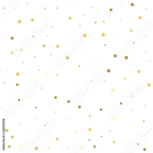 Premium sparkles stardust background pattern. Gold stars.