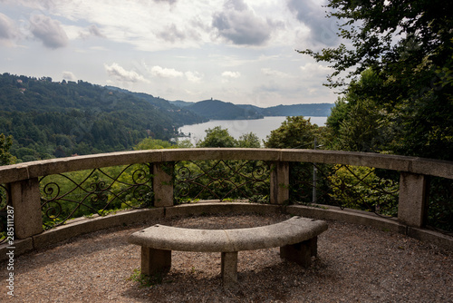 panorama with view of the orchard lake