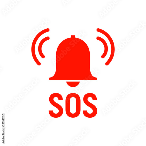 Sos icon emergency alarm button. SOS sign symbol lifebuoy rescue isolated marker