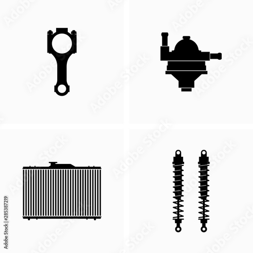 Spare and repair parts for cars