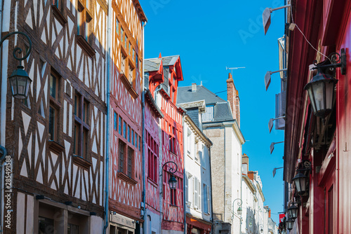 ORLEANS, FRANCE - May 8, 2018: Antique building view in Old Town Orleans, France