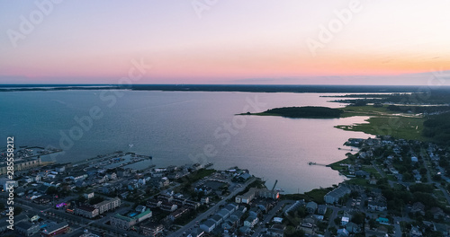 An aerial view of Dewey Beach, Rehoboth and the surrounding landscape in Delaware