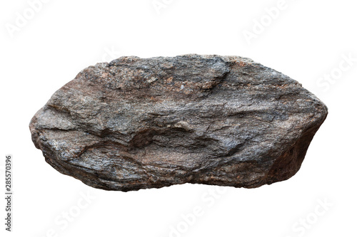Schist rock isolated on white background included clipping path.