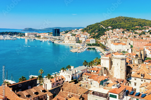 Cityscape and landscape in Old city in Split