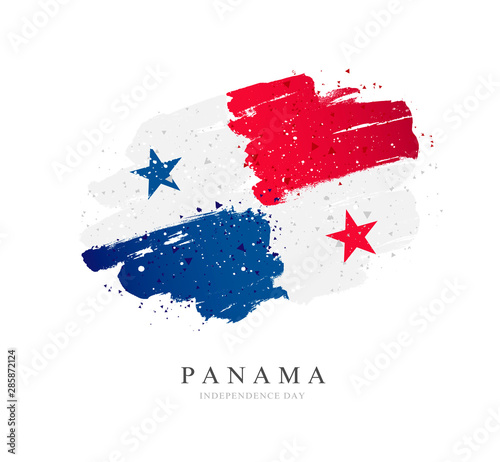 Flag of Panama. Vector illustration on a white background.