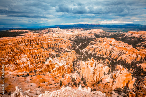 Beautiful views from Bryce Point in Bryce National Park. Utah, United States