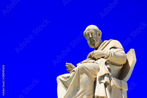 Statue of the ancient Greek philosopher Plato