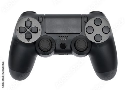 Gamepad on white background