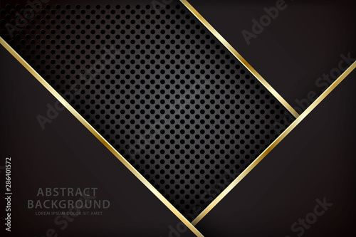dark background with a black overlapping combination of gol stripes
