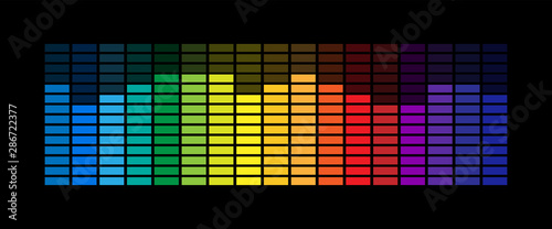 Sound wave equalizer vector design