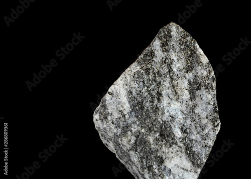 Closeup of gneiss stone, metamorphic rock 