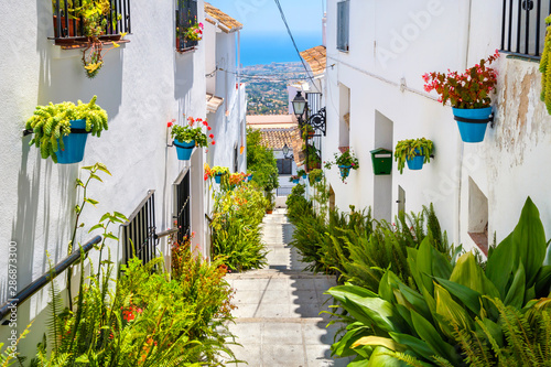 White streets of Mijas. Andalusia, Spain