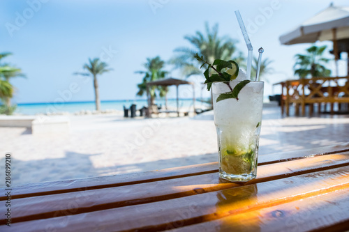 Mojito cocktail at Soma bay, Hurghada, Egypt