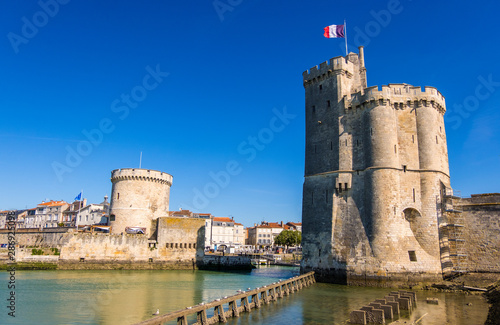 Famous old port and harbour in La Rochelle,France