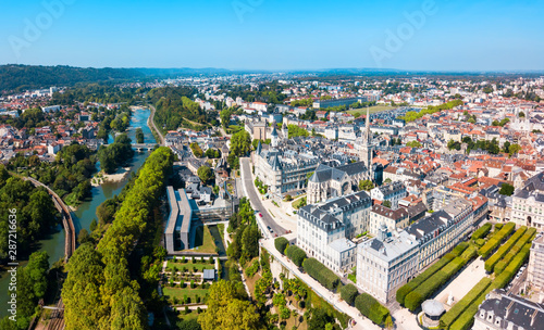 Pau aerial panoramic view, France