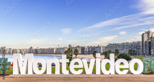 Montevideo city sign (a tourist hotspot)