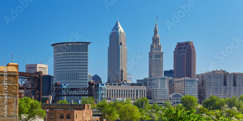 View of the Cleveland, Ohio skyline in 2016