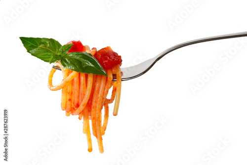 Spaghetti sulla forchetta