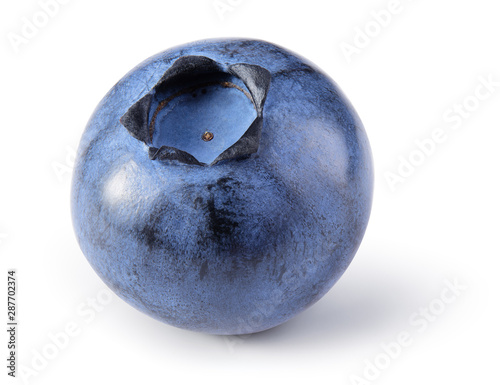 Blueberry isolated. Blueberry on white background. Bilberry. Clipping path.