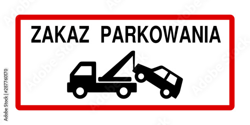 zakaz parkowania