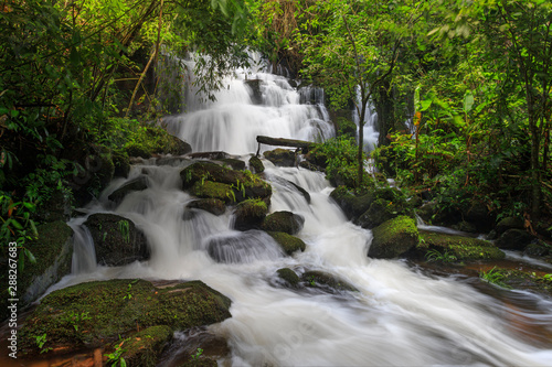 Waterfalls during the rainy season, Thailand.