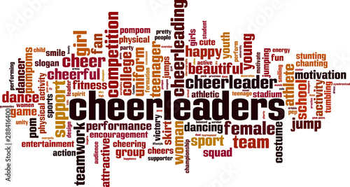 Cheerleaders word cloud