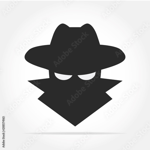 Spyware icon in simple design. Vector illustration