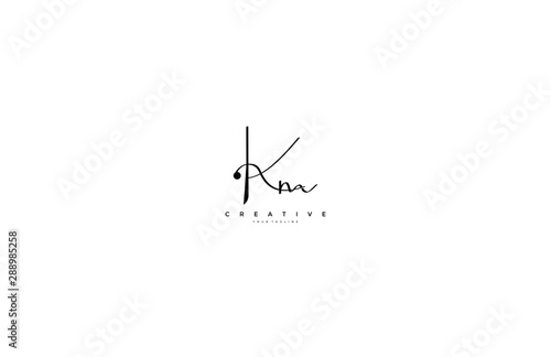 Initial Letter Km Logo Manual Black Elegant Minimalist Signature Logo