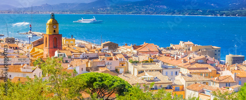 view of the city of Saint-Tropez, France