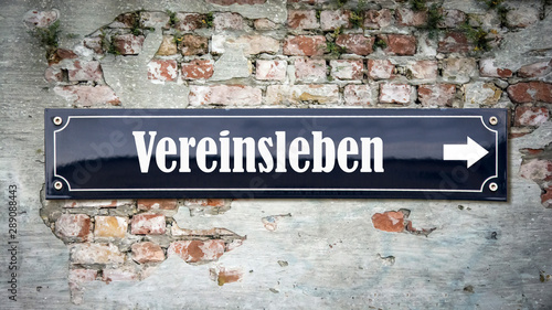 Schild 390 - Vereinsleben