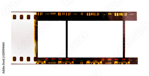 (35 mm.) film frame.With white space.film camera.