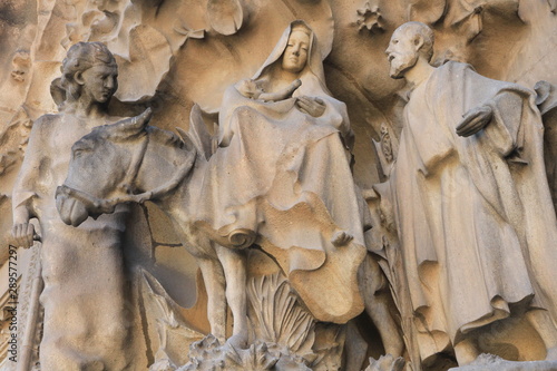The Nativity facade, Sagrada Familia, Barcelona, Spain