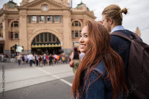 Tourist Couple Exploring Melbourne