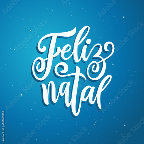 Happy New Year in Portuguese language. Vector vintage illustration.