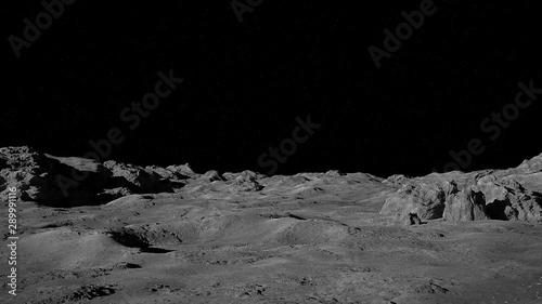Moon surface, lunar landscape