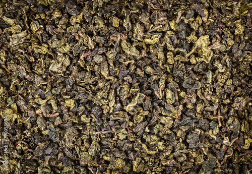 Green oolong tea background