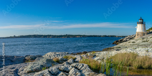 Panorama of Castle Hill Lighthouse at Newport, Rhode Island