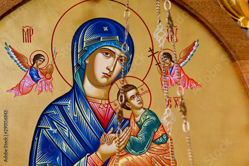 Vranov, Slovakia. 2019/8/22. Icon of the Mother of Perpetual Help. Convent of the Holy Trinity in Lomnica.