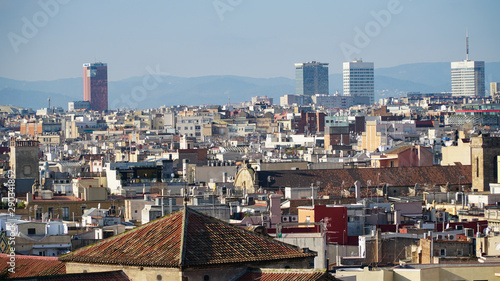 View of the City of Barcelona