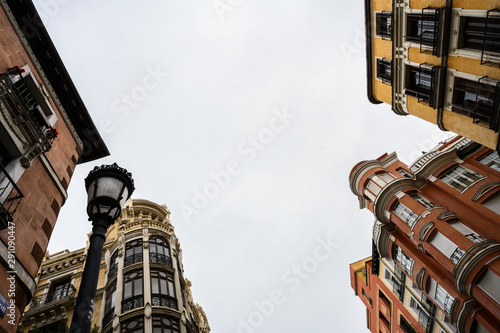 top of building on the street of Madrid