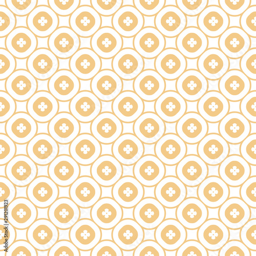 Vector abstract ornamental floral seamless pattern in beige tan and white colors