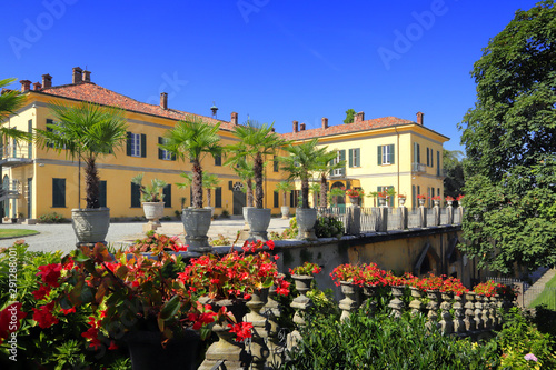 villa castelbarco in vaprio d'adda town in italy