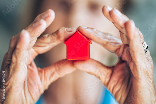 Elderly woman and her property