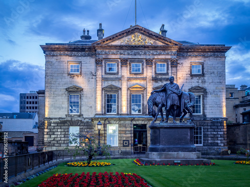  The Royal Bank of Scotland headquarters also known as Dundas House on July 30, 2017 in Edinburgh, Scotland. It was built in 1774 for the statesman Sir Lawrence Dundas.
