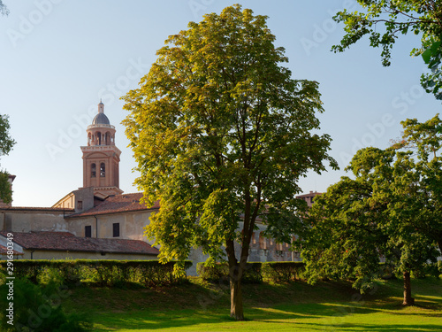 fortress wall in the city of Mantova, Italy