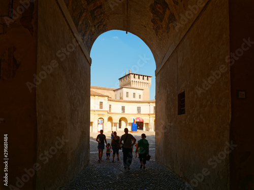 fortress wall in the city of Mantova, Italy