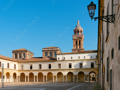 fortress wall in the city of Mantova, Italy