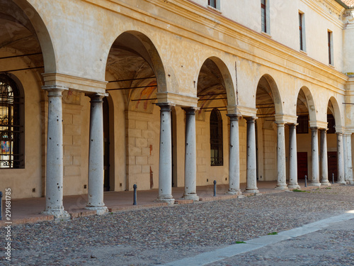 fortress wall in the city of Mantova, Italy