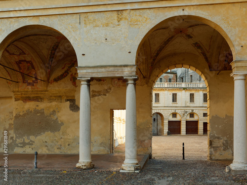 fortress wall in the city of Mantova, Italy